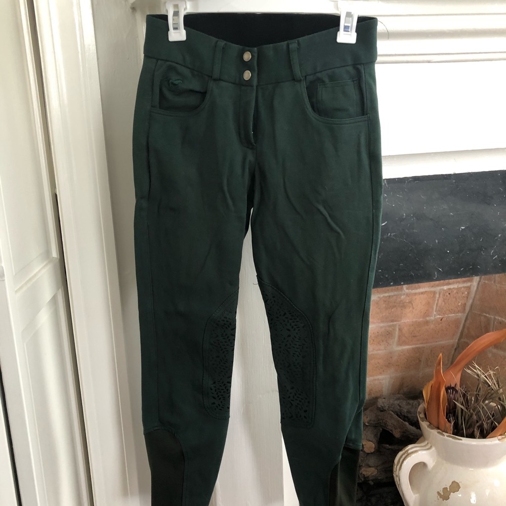 Smartpak Piper Mid-Rise Breeches - Hunter Green